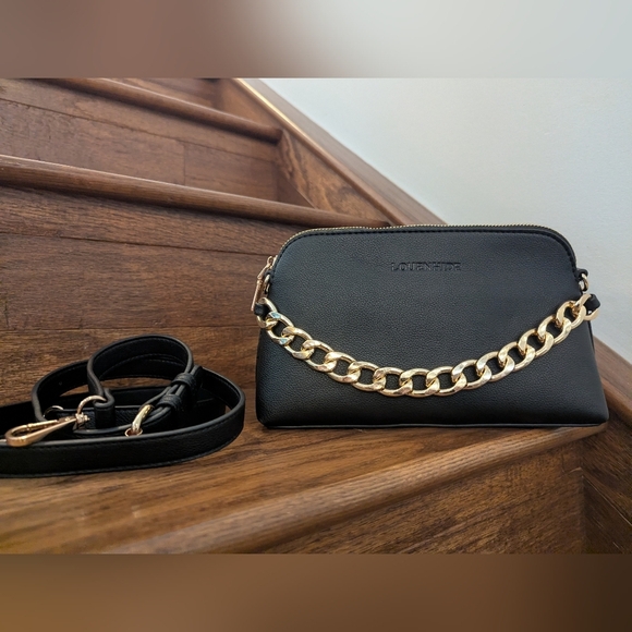 Louenhide Lindy Shoulder Bag, evening bag,  Black Vegan Leather New - Picture 8 of 15